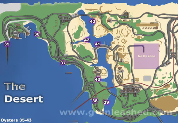 秘密パッケージ オイスター マップ 地図 グランドセフトオート サンアンドレアス 攻略ガイド Gta Sa 完全攻略